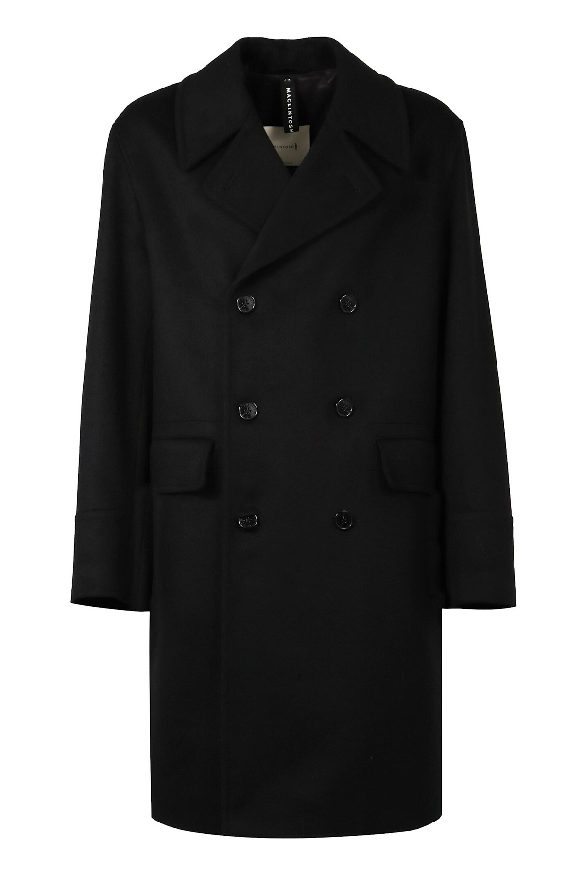 MACKINTOSH　GTS BLACKRIDGE WOOL KARZE　38 Color Blocked Trench Coat by Mackintosh- La Garçonne