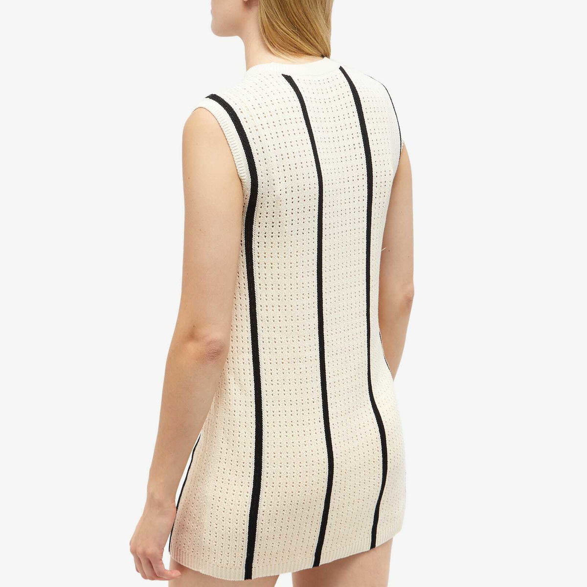 Anine Bing Women s Lanie Knitted Stripe Dress in Ivory ANINE BING