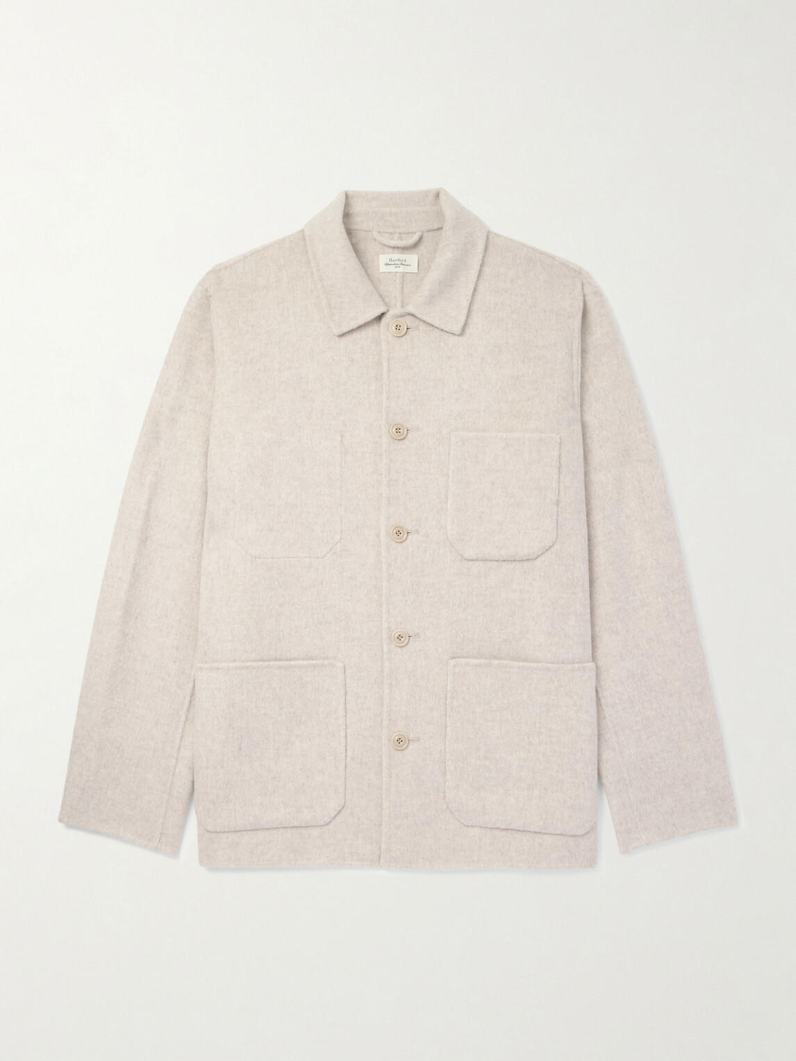 Hartford - Jay Double-Faced Wool-Blend Jacket - Neutrals