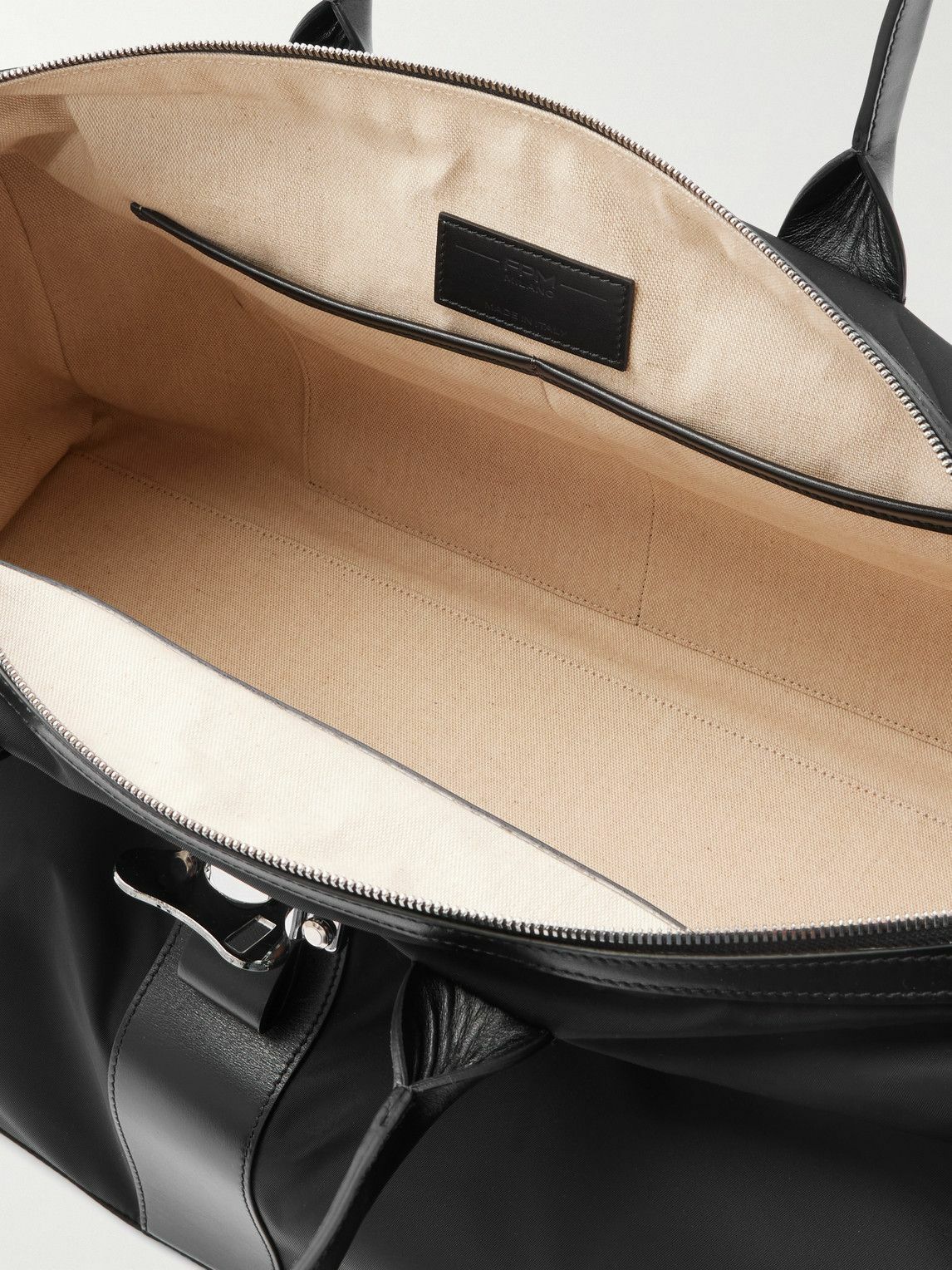 FPM Milano - Butterfly Leather-Trimmed Nylon Duffle Bag