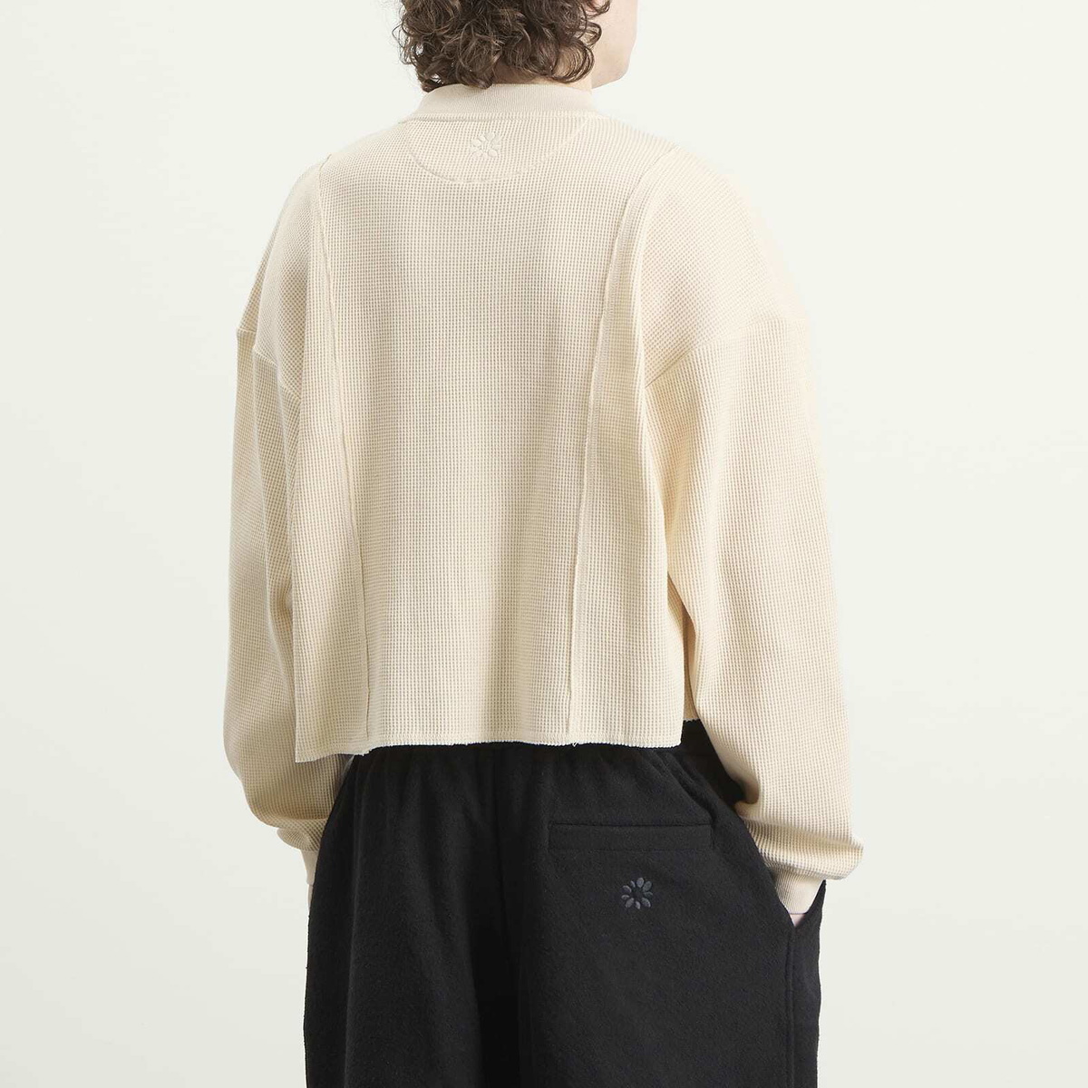 Gander Men's Waffle Longsleeve T-Shirt in Oat
