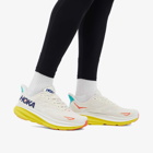 Hoka One One Men's Clifton 9 Sneakers in Eggnog/Passion Fruit