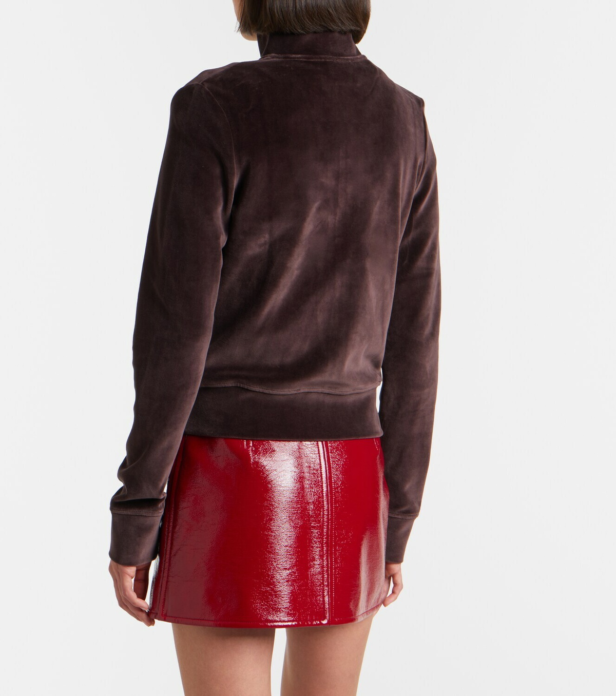 Courrèges Cotton-blend velvet track jacket