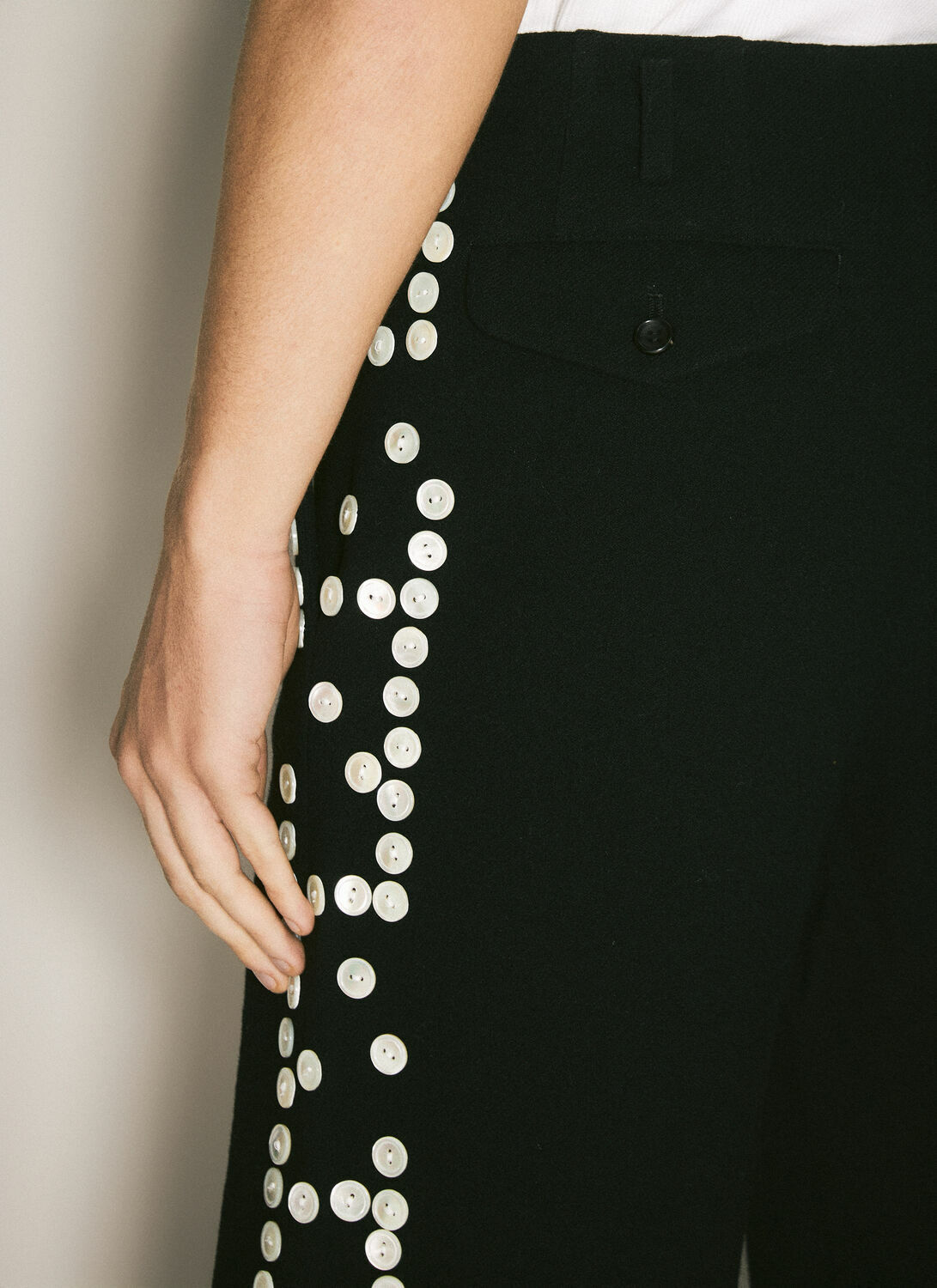 Comme des Garçons Homme Plus Button-Embellished Shorts