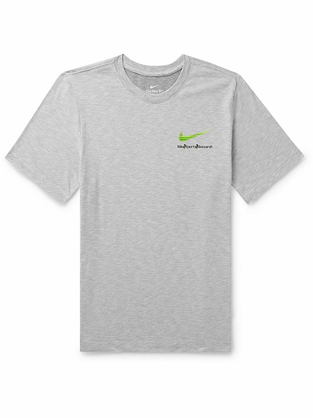 Photo: Nike Training - Logo-Print Dri-FIT T-Shirt - Gray