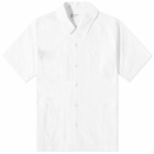 Universal Works Men's Seersucker Summer Overshirt in White