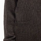 MHL by Margaret Howell Men's MHL. by Margaret Howell Knitted Bomber Jacket Cardigan in Brown/Black
