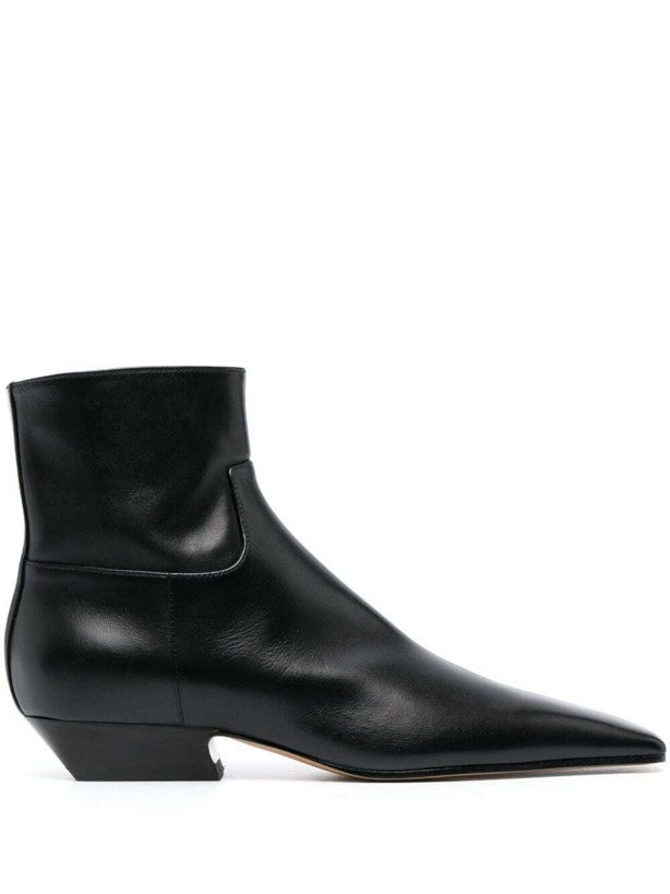 Photo: KHAITE - Marfa Leather Ankle Boots