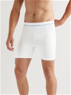 Hamilton And Hare - Stretch-Jersey Boxer Shorts - White
