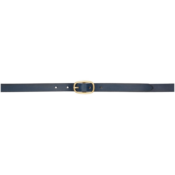 Maximum Henry Navy Very Slim Oval Belt