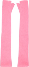 Sinéad O’Dwyer Pink Fingerless Opera Gloves
