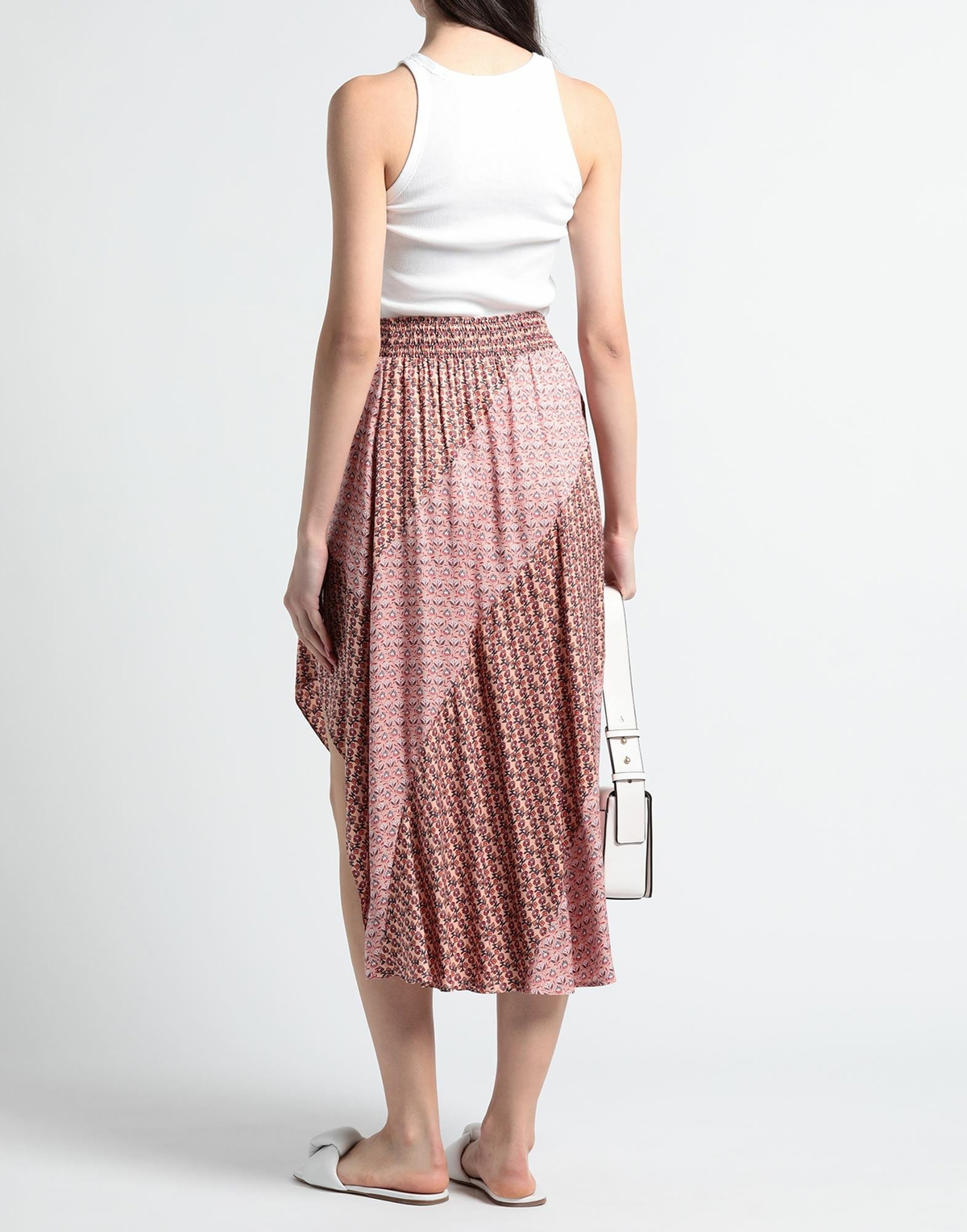 Maje Womens Midi skirt Blush