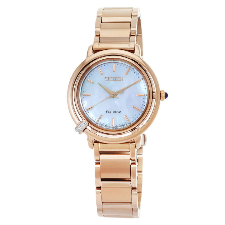 Photo: Citizen L Eco-Drive Mother of Pearl Dial Ladies Watch EM1093-61D