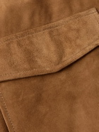 Nili Lotan - Majorca Suede Trucker Jacket - Brown