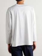 Kaptain Sunshine - Suvin Cotton-Jersey T-Shirt - Gray
