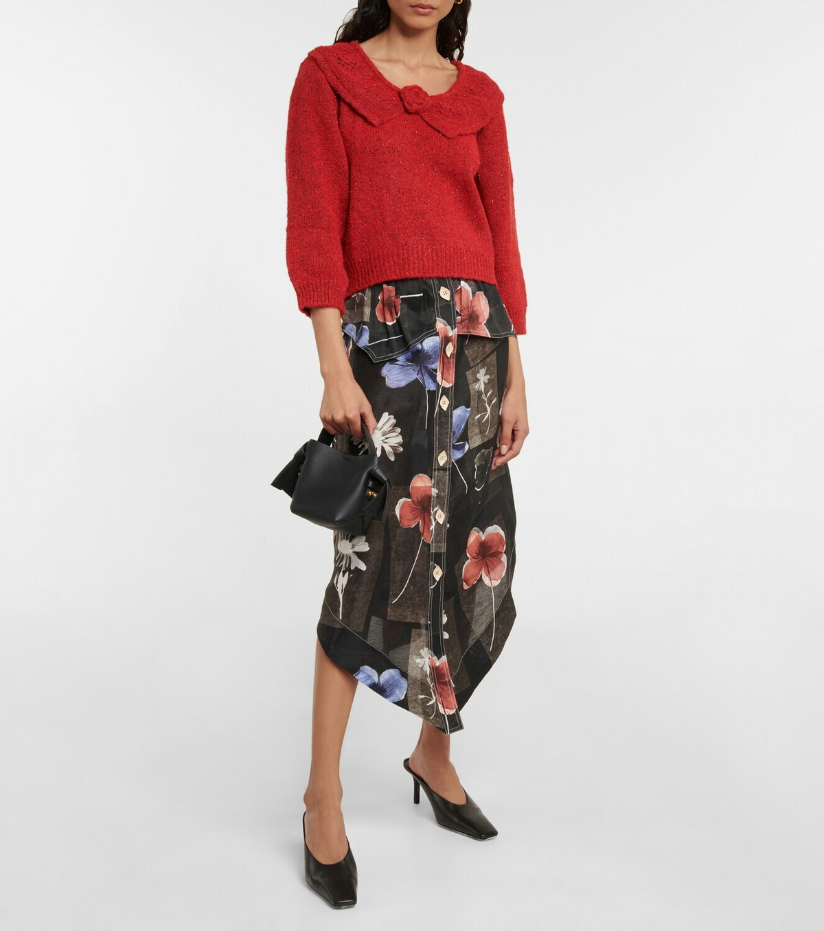 Rixo Serenity metallic-knit sweater