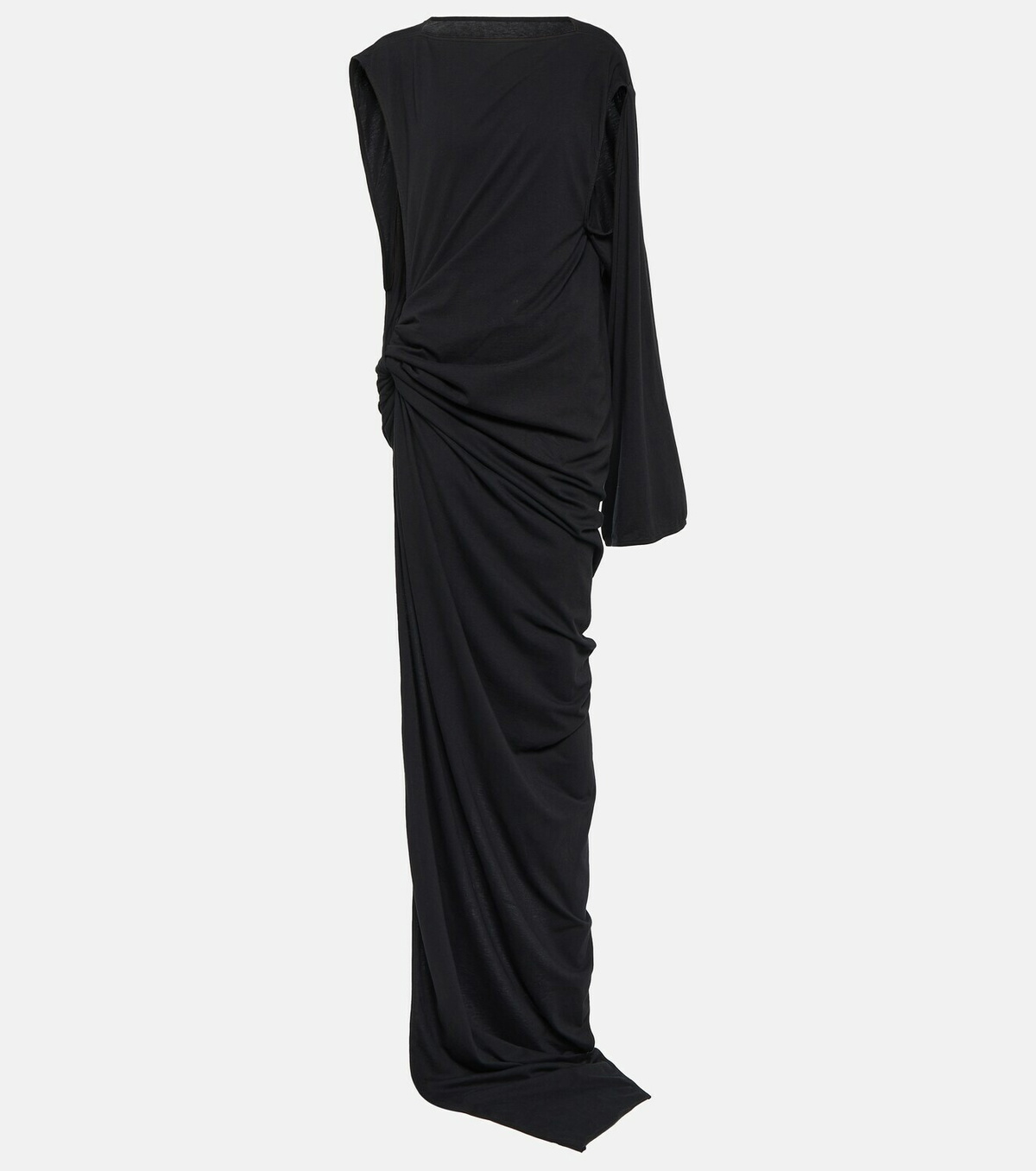 rick owens cotton jersey maxi dress Rick Owens Sphinx draped cotton jersey maxi dress Rick Owens