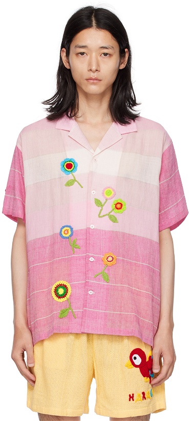 Photo: HARAGO Pink Appliqué Shirt