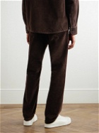 A.P.C. - Jean Straight-Leg Cotton and Linen-Blend Corduroy Trousers - Brown