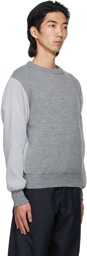 Comme des Garçons Shirt Grey Lochaven Of Scotland Edition Colorblocked Sweater