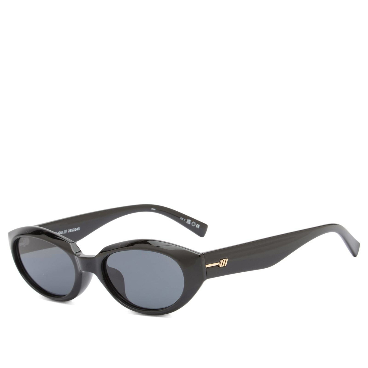 Le Specs Le Bijou Sunglasses in Black/Smoke Mono 