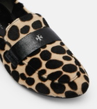 Tory Burch Ballet leopard-print calf hair loafers