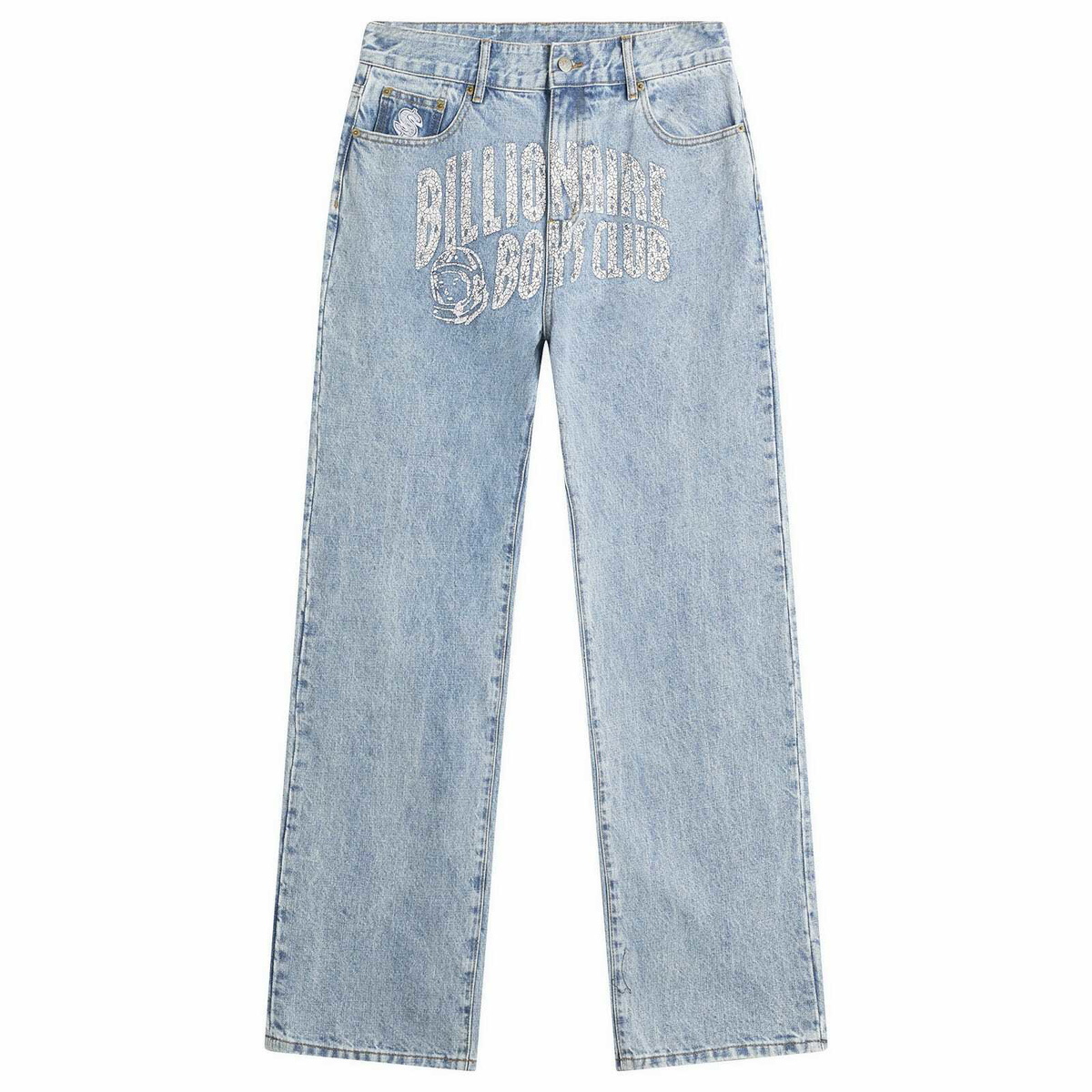 Billionaire Boys Club Men's Arch Logo Denim Jeans in Light Wash Blue