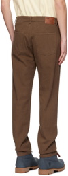 KidSuper Brown Embroidered Jeans