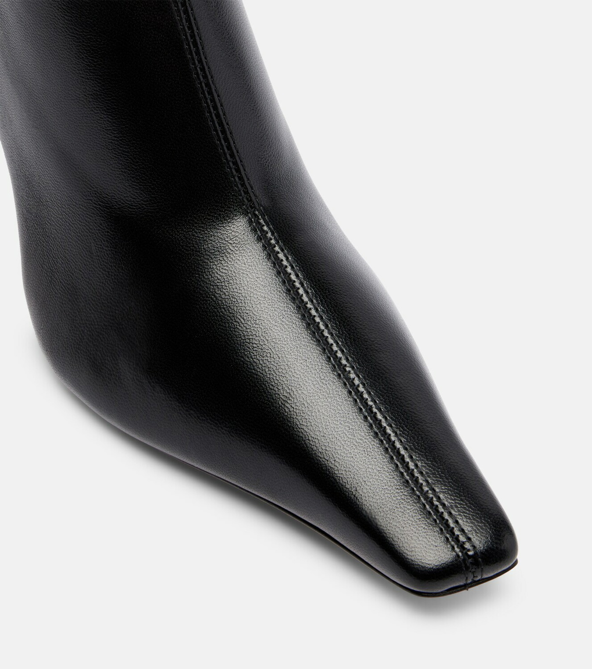 Amina Muaddi Jamie 80 leather ankle boots