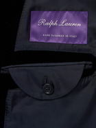 Ralph Lauren Purple label - Kent Slim-Fit Double-Breasted Cotton-Velvet Suit Jacket - Blue