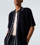 Orlebar Brown Roddy waffle-knit bowling shirt