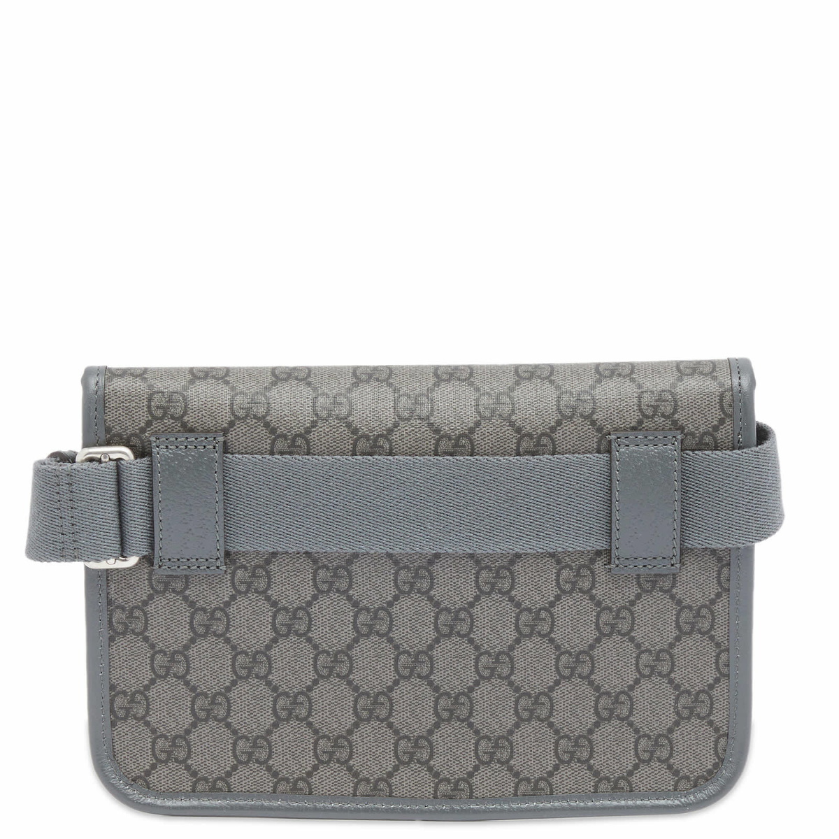 Gucci Men's GG Supreme Jacquard Belt Bag in Grey/Black