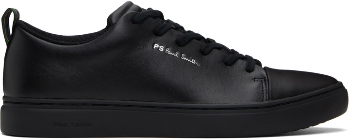 Photo: PS by Paul Smith Black Leather Lee Sneakers