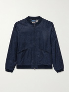 Blue Blue Japan - Satin-Jacquard Bomber Jacket - Blue