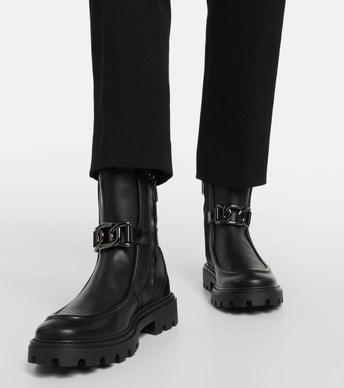 Tod'S Tod's Kate suede and shearling ankle boots