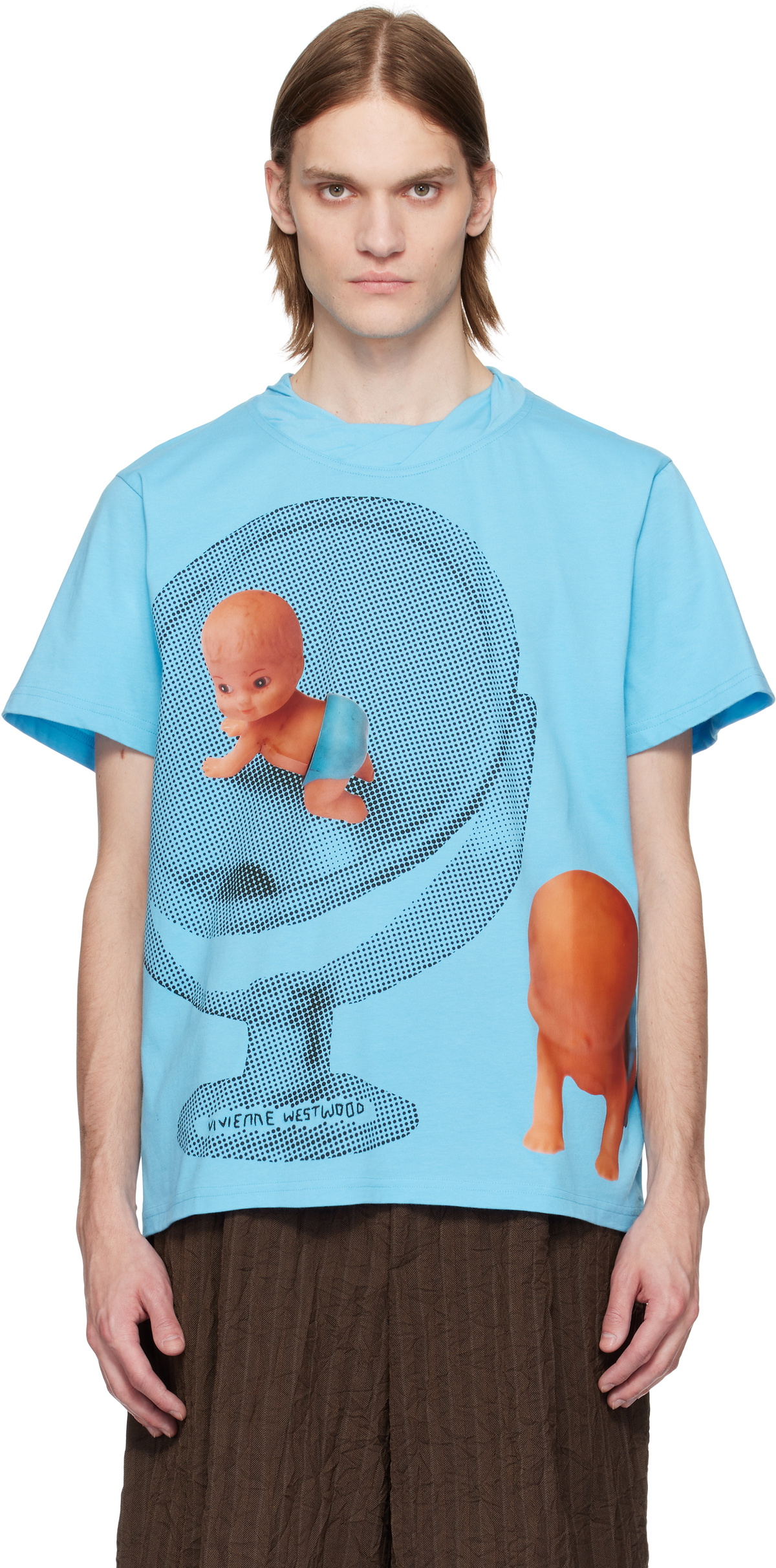 vivienne westwood 半袖シャツ　キッズ Vivienne Westwood Blue Baby Isla T-shirt Vivienne Westwood