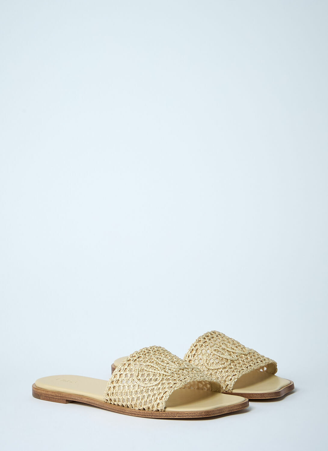 Chloé Logo Motif Slides
