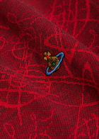 Vivienne Westwood Classic Logo-jacquard Cotton Polo Shirt Red