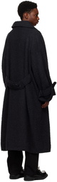 R13 Black Jumbo Coat