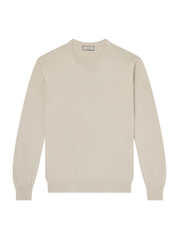 Photo: Canali - Cotton Sweater - Neutrals