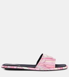 Pucci Iride twill thong sandals