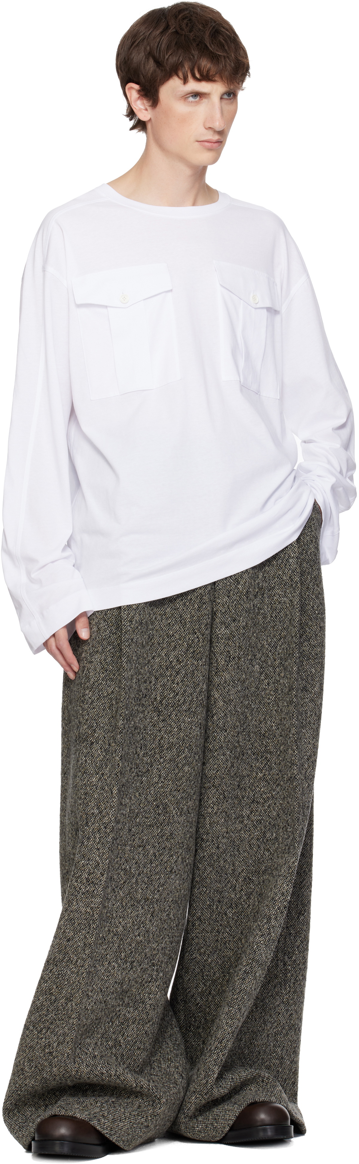 Dries Van Noten White Long Sleeve T-shirt Dries Van Noten