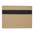 Marni Beige and Black Logo Card Holder