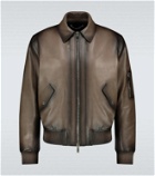 Berluti Leather patina blouson jacket