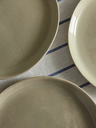 The Conran Shop - Henley Set of Four Glazed Stoneware Side Plates, 22cm