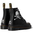 Dr. Martens - MASTERMIND WORLD 1460 Printed Leather Boots - Black