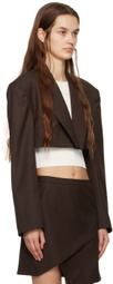 DRAE Brown Cropped Blazer