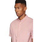 PS by Paul Smith Red Stripe Casual Fit Short Sleeve Shirt