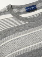 Peter Millar - Keys Striped Linen and Merino Wool-Blend Sweater - Gray