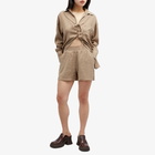 Daily Paper Women's Hazel Shorts in Moonstruck Brown